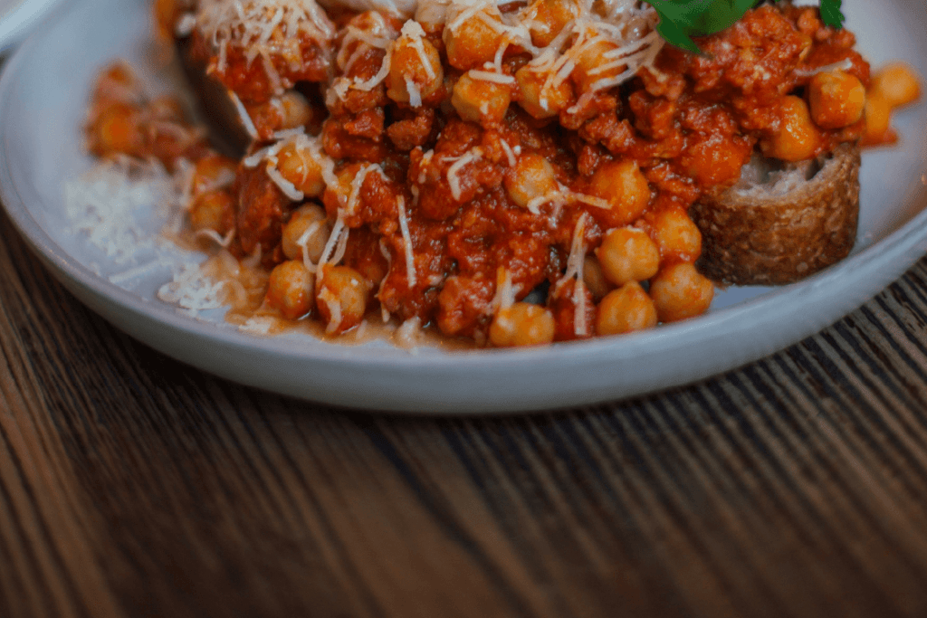 Mediterranean Chickpea & Brined Artichoke Stew