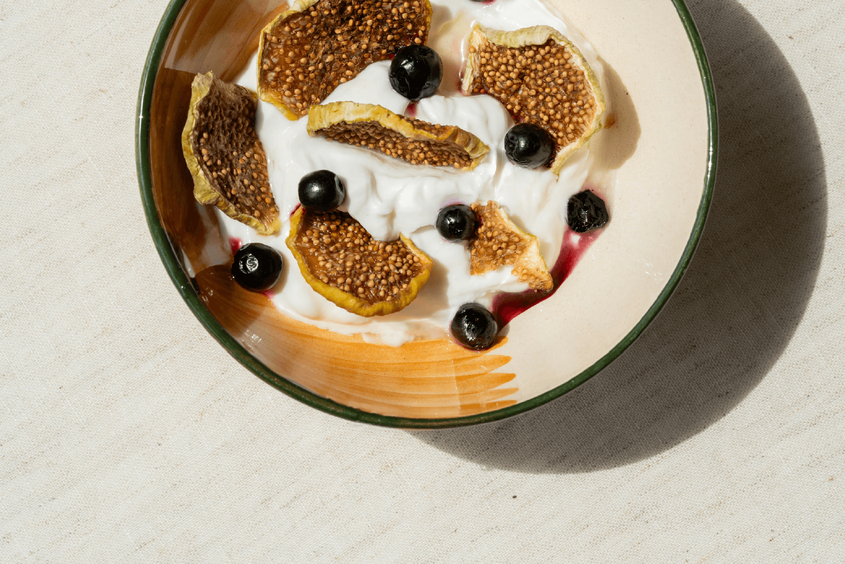 Roasted Figs with My Mediterranean Pantry Honey & Yogurt